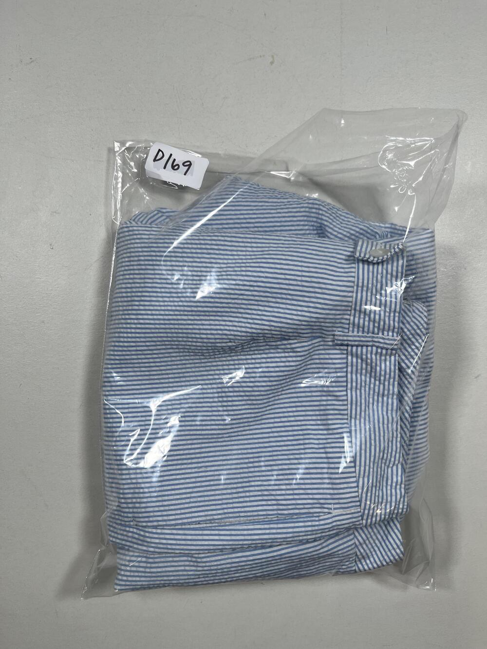 Vintage Pendleton Pants Womens 16 Petite Blue Stripe Lined Pleated Dress USA VTG - Picture 7 of 7
